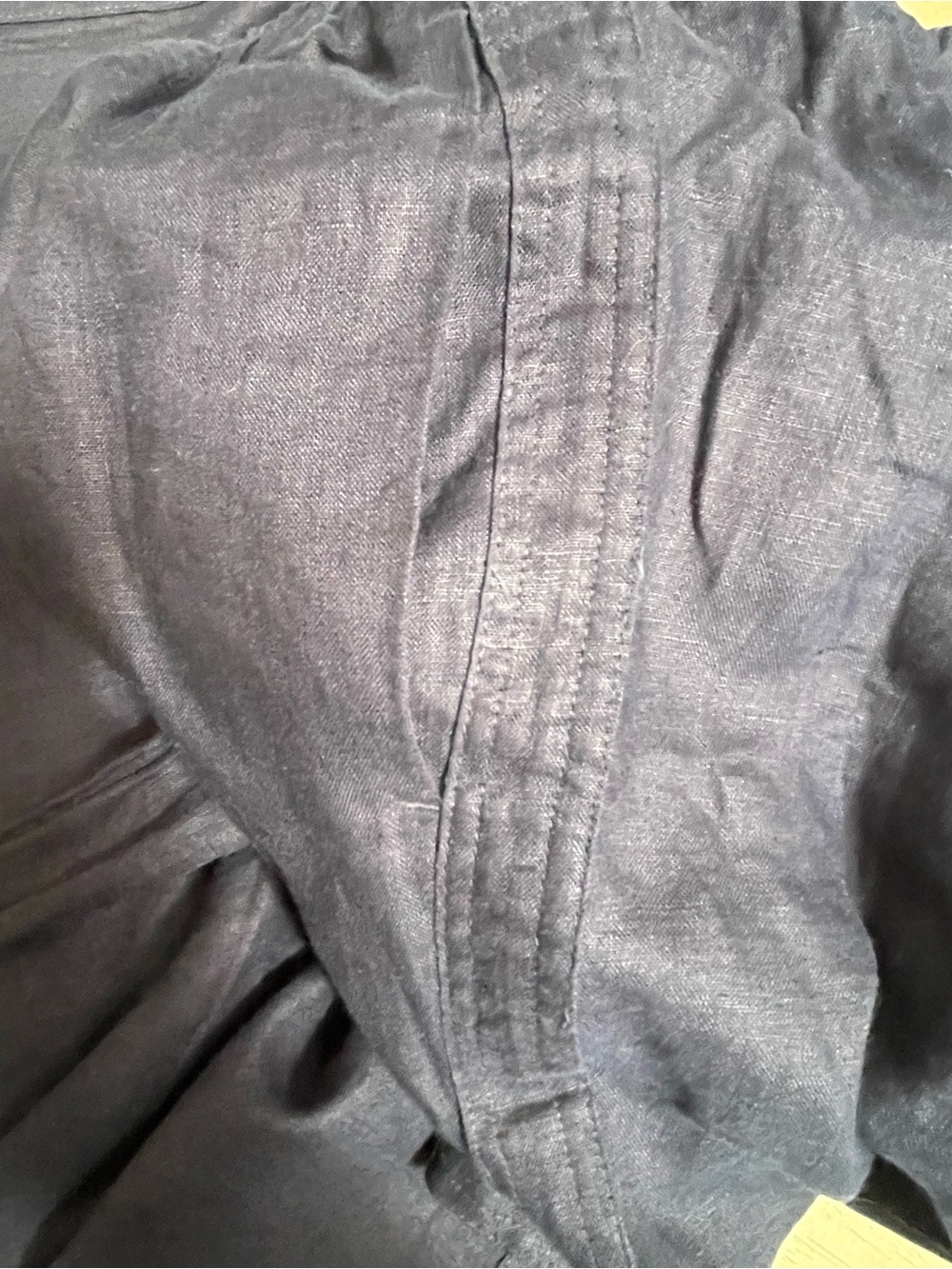 Quince 100% European Linen Wide Leg Pants in Driftwood Size Medium - Picture 13 of 15